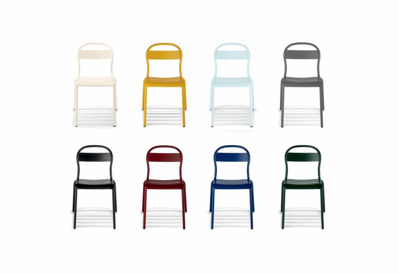 chaise d'extérieur en aluminium