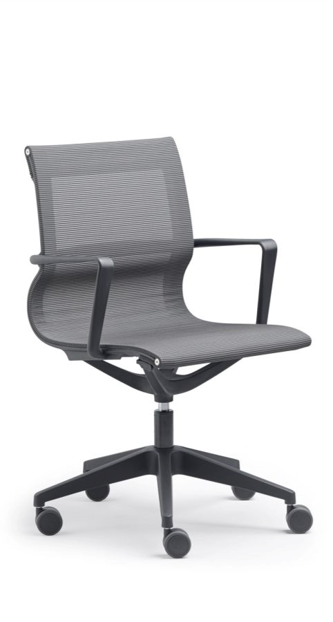 achat  fauteuil élégant en finition résille noire a bordeaux